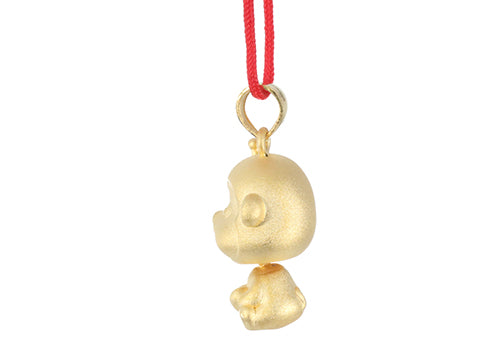 24K Gold Monkey Pendant