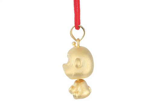 24K Gold Monkey Pendant