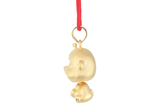 24K Gold Monkey Pendant