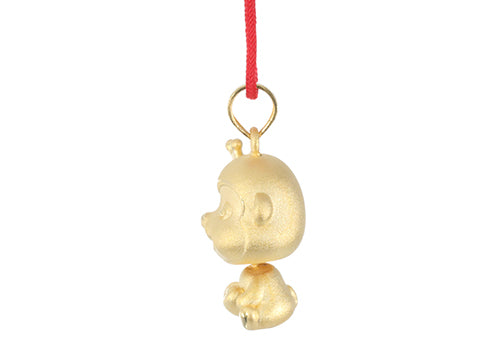 24K Gold Monkey Pendant