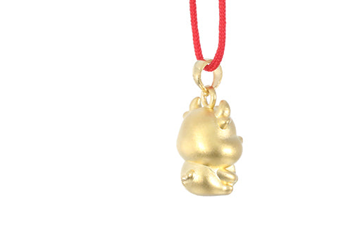 24K Gold Ox Pendant