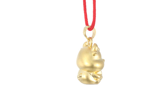 24K Gold Ox Pendant