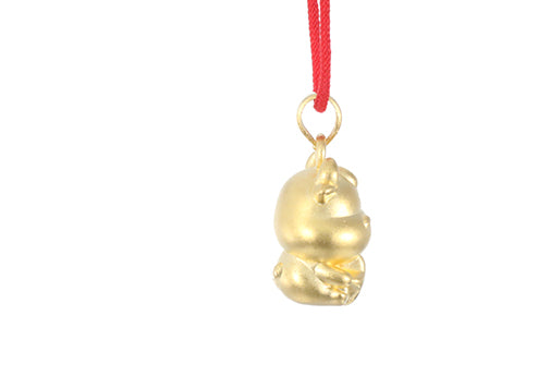 24K Gold Ox Pendant