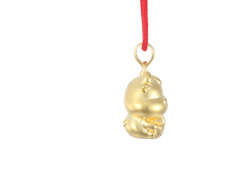 24K Gold Ox Pendant