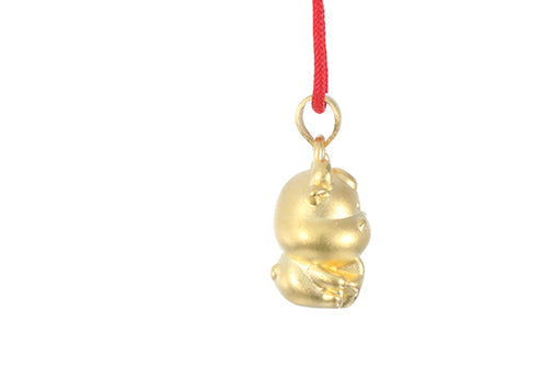 24K Gold Ox Pendant