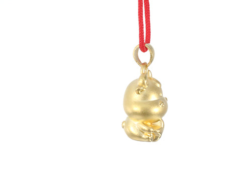 24K Gold Ox Pendant