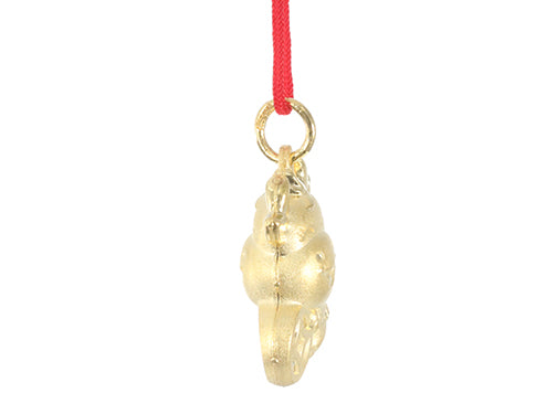 24K Gold Ox Pendant