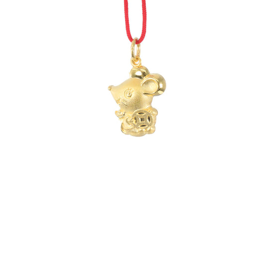 24K Gold Mouse Pendant