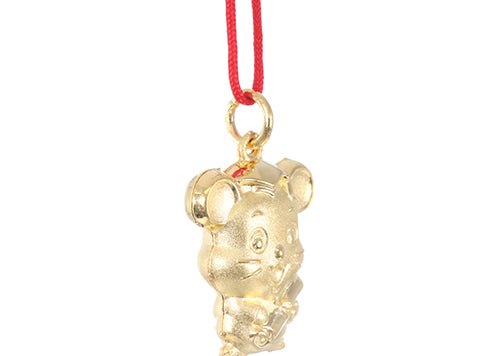 24K Gold Rat Pendant