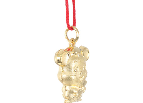 24K Gold Rat Pendant