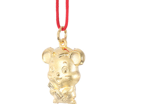 24K Gold Rat Pendant