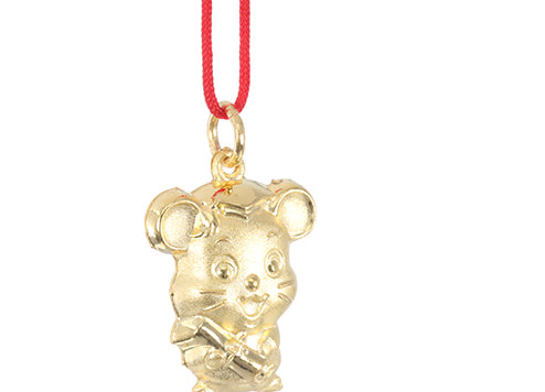 24K Gold Rat Pendant