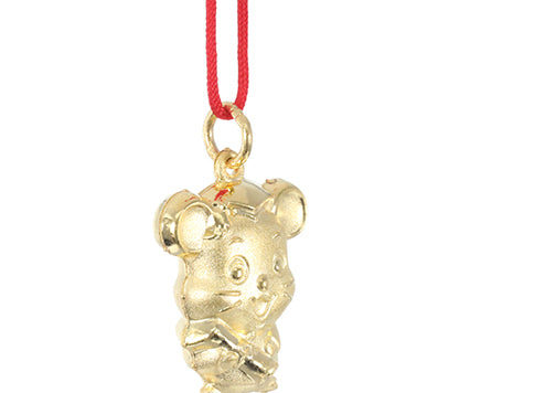 24K Gold Rat Pendant