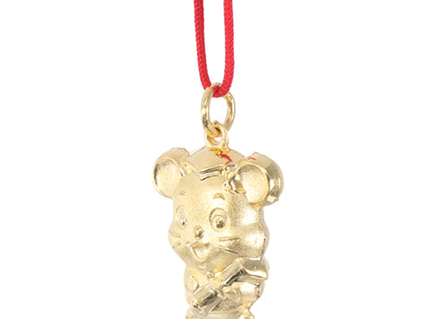 24K Gold Rat Pendant