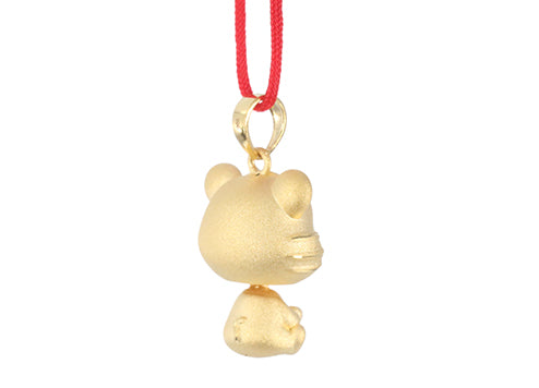 24K Gold Tiger Pendant