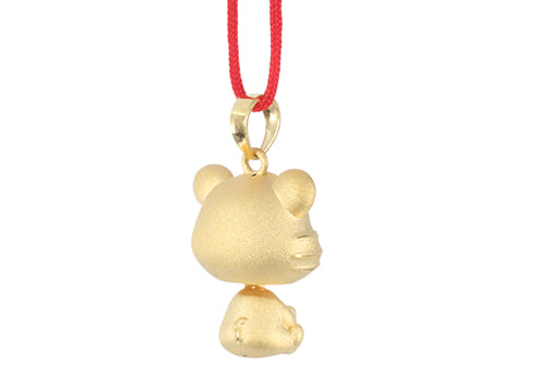 24K Gold Tiger Pendant