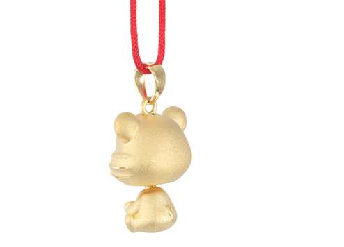 24K Gold Tiger Pendant