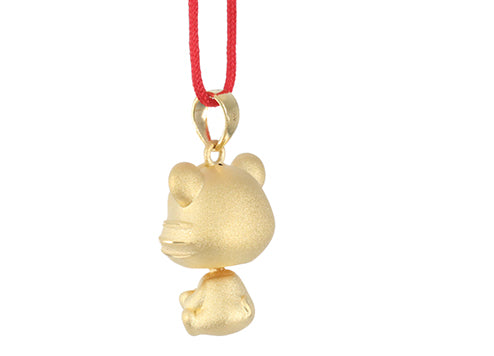 24K Gold Tiger Pendant